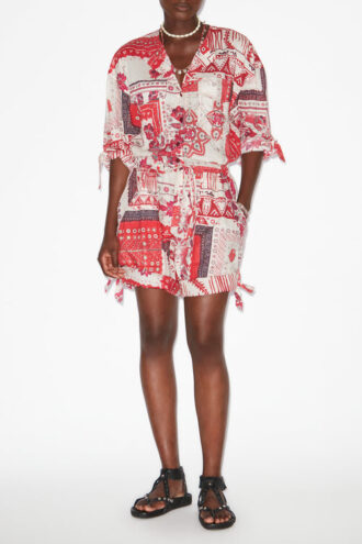 Niely Playsuit aus bedrucktem Baumwollvoile