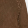 Noelia Pullover aus gerippter und geflochtener Merinowolle
