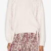 Noelia Pullover aus gerippter und geflochtener Merinowolle