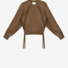 Noelia Pullover aus gerippter und geflochtener Merinowolle