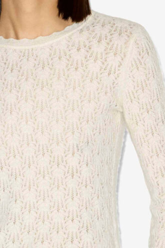 Obeline-Strickpullover mit Lochmuster Obeline-Strickpullover mit Lochmuster