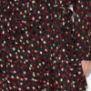 Ora Drapiertes Seidenkleid mit Polka-Dot-Print