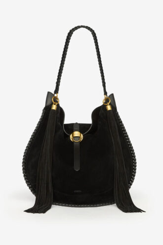 Oskan Hobo Folk geflochtene Tasche aus Kalbswildleder
