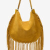 Oskan Hobo Soft Handtasche aus fransigem Kalbswildleder Oskan Hobo Soft Handtasche aus fransigem Kalbswildleder