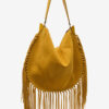 Oskan Hobo Soft Handtasche aus fransigem Kalbswildleder Oskan Hobo Soft Handtasche aus fransigem Kalbswildleder