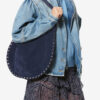 Oskan Hobo Soft Handtasche aus Wildkalbsleder mit Reißverschluss Oskan Hobo Soft Handtasche aus Wildkalbsleder mit Reißverschluss