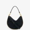 Oskan Hobo Soft Zip Handtasche aus geflochtenem Kalbswildleder