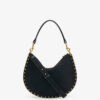 Oskan Hobo Soft Zip Handtasche aus geflochtenem Kalbswildleder