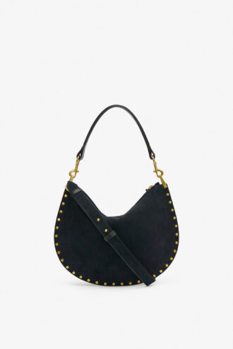 Oskan Hobo Soft Zip Handtasche aus geflochtenem Kalbswildleder