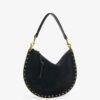 Oskan Hobo Soft Zip Handtasche aus geflochtenem Kalbswildleder