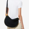 Oskan Hobo Soft Zip Handtasche aus geflochtenem Kalbswildleder