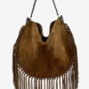 Oskan Hobo Tasche aus weichem Kalbswildleder Oskan Hobo Tasche aus weichem Kalbswildleder
