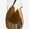Oskan Hobo Tasche aus weichem Kalbswildleder Oskan Hobo Tasche aus weichem Kalbswildleder