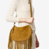Oskan Hobo Zip Handtasche aus Wildkalbsleder mit Fransen