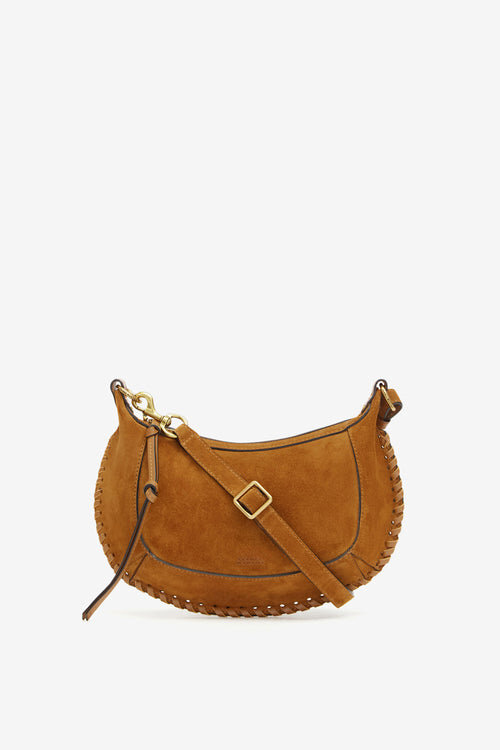 Oskan Moon Schultertasche aus geflochtenem Kalbswildleder Oskan Moon Schultertasche aus geflochtenem Kalbswildleder