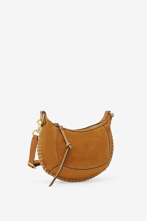 Oskan Moon Schultertasche aus geflochtenem Kalbswildleder Oskan Moon Schultertasche aus geflochtenem Kalbswildleder