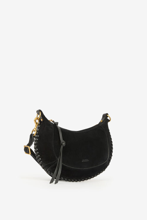 Oskan Moon Schultertasche aus geflochtenem Kalbswildleder Oskan Moon Schultertasche aus geflochtenem Kalbswildleder