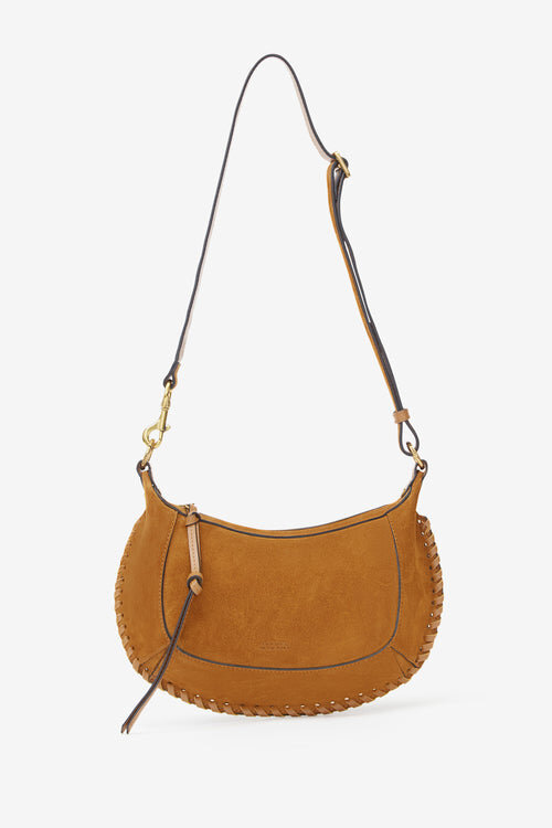 Oskan Moon Schultertasche aus geflochtenem Kalbswildleder Oskan Moon Schultertasche aus geflochtenem Kalbswildleder