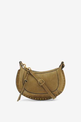 Oskan Moon Schultertasche aus Kalbswildleder