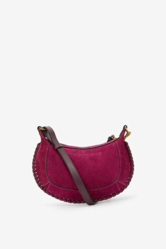 Oskan Moon Schultertasche aus Kalbswildleder