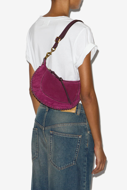 Oskan Moon Schultertasche aus Kalbswildleder Oskan Moon Schultertasche aus Kalbswildleder