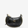 Oskan Moon Schultertasche aus Leder mit Python-Effekt