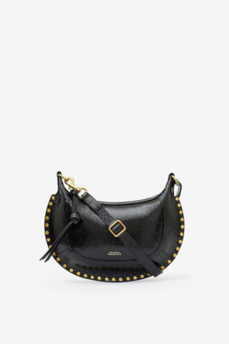 Oskan Moon Schultertasche aus Leder mit Python-Effekt