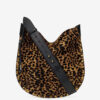 Oskan Soft Bag aus Leder im „Pony”-Stil mit Leopardenmuster Oskan Soft Bag aus Leder im „Pony”-Stil mit Leopardenmuster