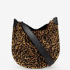 Oskan Soft Bag aus Leder im „Pony”-Stil mit Leopardenmuster Oskan Soft Bag aus Leder im „Pony”-Stil mit Leopardenmuster