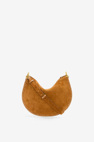 Oskan Soft Zip Bag aus geflochtenem Kalbswildleder