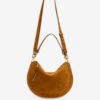 Oskan Soft Zip Bag aus geflochtenem Kalbswildleder