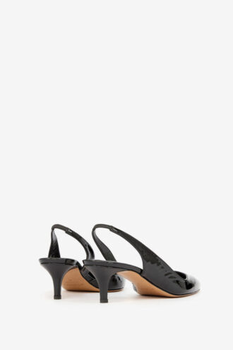 Padim Pumps mit hohem Absatz und Slingback aus Lackleder