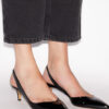 Padim Pumps mit hohem Absatz und Slingback aus Lackleder Padim Pumps mit hohem Absatz und Slingback aus Lackleder