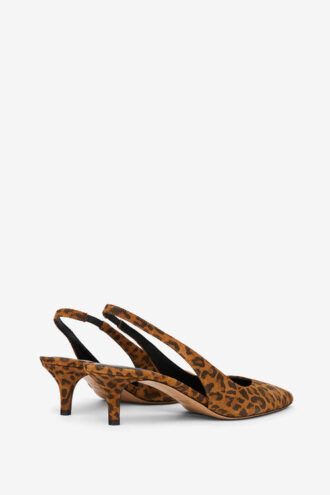Padim Slingback-Pumps aus Leoparden-Wildleder