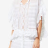 Payton Kaftan-Top aus Baumwolle und floraler Spitze Payton Kaftan-Top aus Baumwolle und floraler Spitze