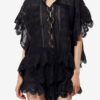 Payton Kaftan-Top aus Baumwolle und floraler Spitze Payton Kaftan-Top aus Baumwolle und floraler Spitze