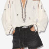 Pelson Bestickte Gaze-Bluse Pelson Bestickte Gaze-Bluse