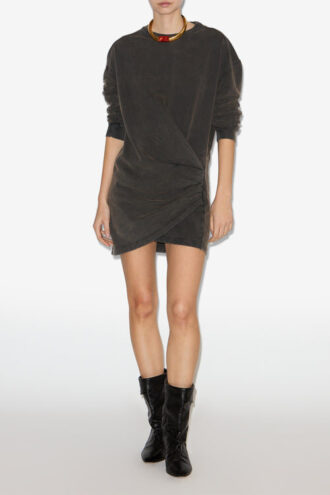 Pipper Drapiertes Jersey-Sweatshirtkleid