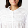Plalia Bluse aus gerafftem, einfarbigem Baumwollvoile Plalia Bluse aus gerafftem, einfarbigem Baumwollvoile