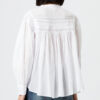 Plalia Bluse aus gerafftem, einfarbigem Baumwollvoile Plalia Bluse aus gerafftem, einfarbigem Baumwollvoile