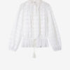 Polly Bluse aus Baumwolle und floraler Spitze Polly Bluse aus Baumwolle und floraler Spitze