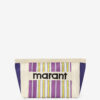 Powden Gestreifte Nylon-Clutch