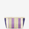 Powden Gestreifte Nylon-Clutch