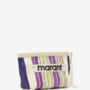 Powden Gestreifte Nylon-Clutch