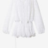 Preya Kurzes Rüschenkleid aus Baumwolle und floraler Spitze Preya Kurzes Rüschenkleid aus Baumwolle und floraler Spitze