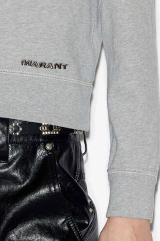 Prissa Baumwoll-Sweatshirt mit strukturierten Schultern