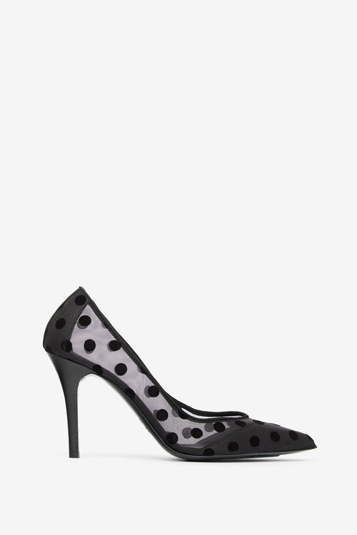 Pristy Pumps aus Tüll mit Polka-Dots Pristy Pumps aus Tüll mit Polka-Dots