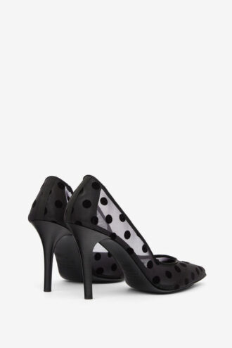 Pristy Pumps aus Tüll mit Polka-Dots