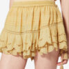 Puria Shorts aus Baumwolle mit Rüschen und floraler Spitze