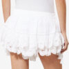 Puria Shorts aus Baumwolle mit Rüschen und floraler Spitze